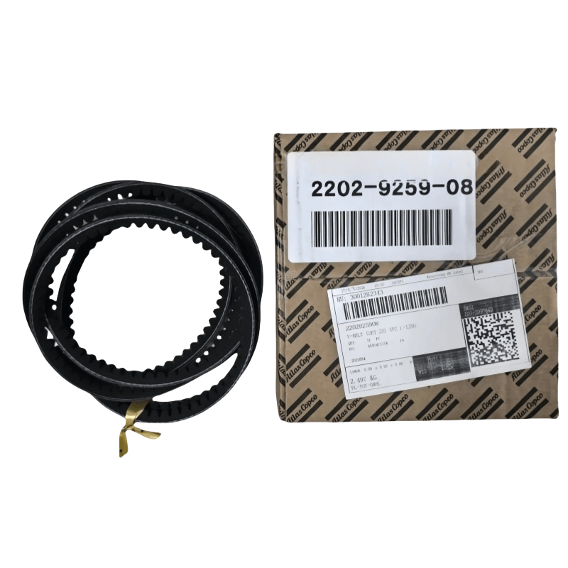 2202925908 Atlas Copco Vet-Belt (Set 2x) XPZ L = 1250 AC za olje Vbrizgani vijačni kompresor Original Original