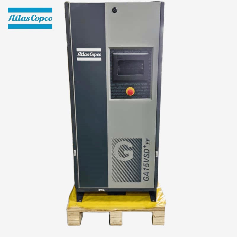 Atlas Copco GA15 VSD Plus FF 15kW 20HP vgrajen sušilnik z vijačnim zračnim kompresorjem s spremenljivo hitrostjo in vbrizgavanjem olja
