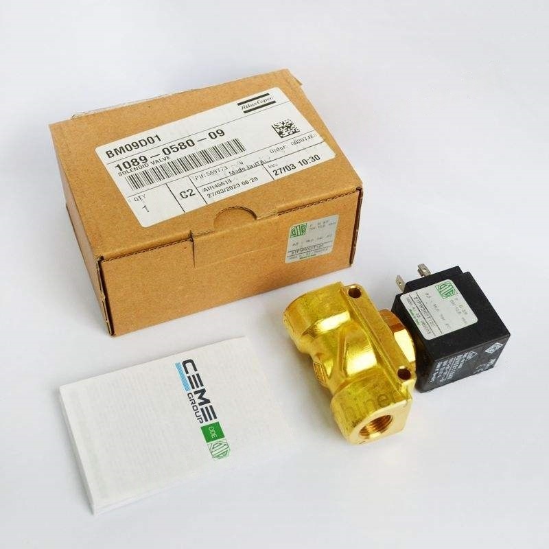 Atlas Copco Inverter Malenoid Valve GA37VSD kovinski model 1089058009 za industrijske kompresorje