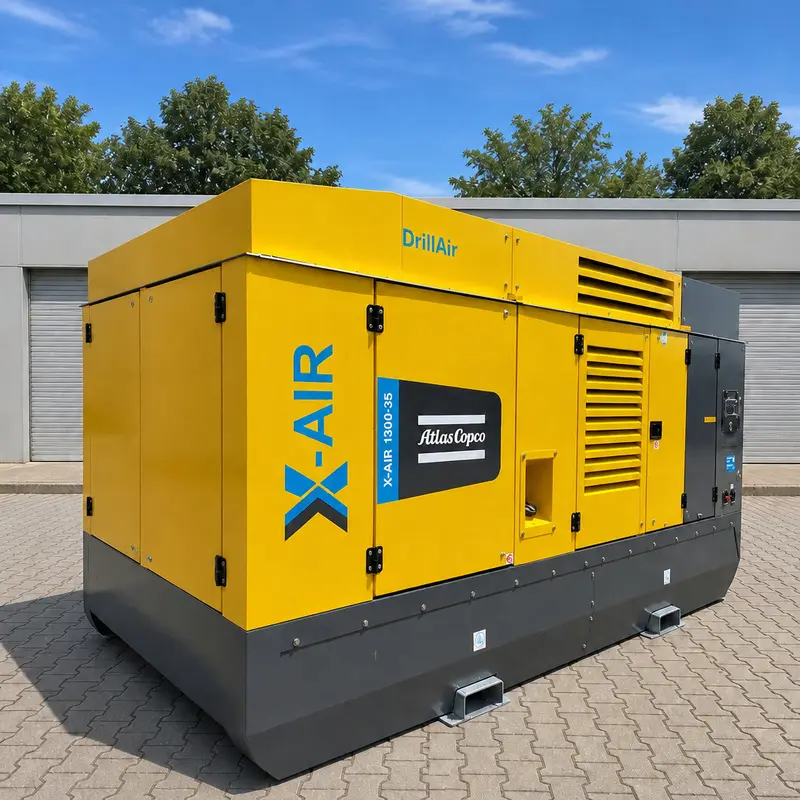 Atlas Copco X-Air 1300 35 Large Mobile Diesel Compressor 412kW 35Bar Drilling Genuine