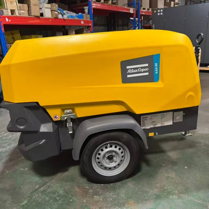 Atlas Copco XAS 88 KD Prenosni dizelski zračni kompresor vgradnja Rudarstvo Pristen